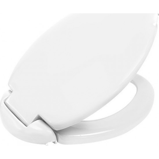 Κάλυμμα Λεκάνης Λευκό Duroplast Elvit Capri-Apollon 0009 48,5Χ35,2 εκ.